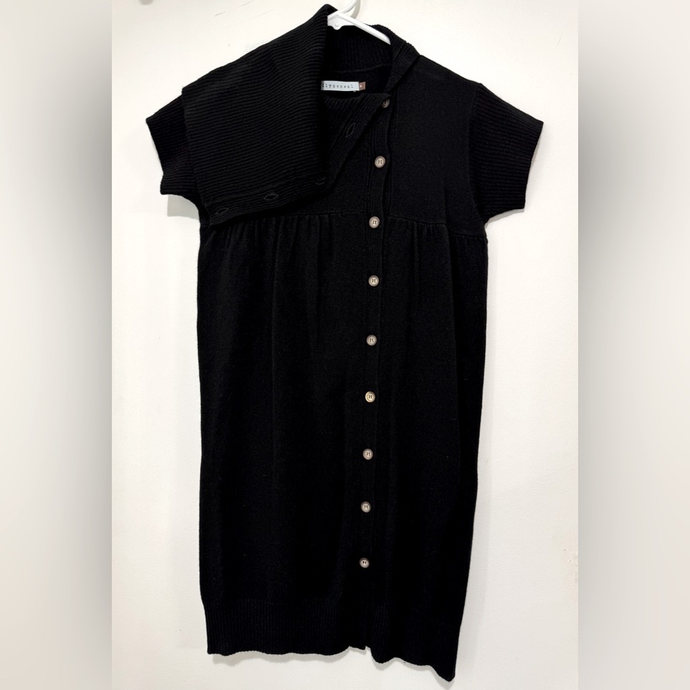 Lily McNeal Cashmere Sweater Dress Black Size Small
